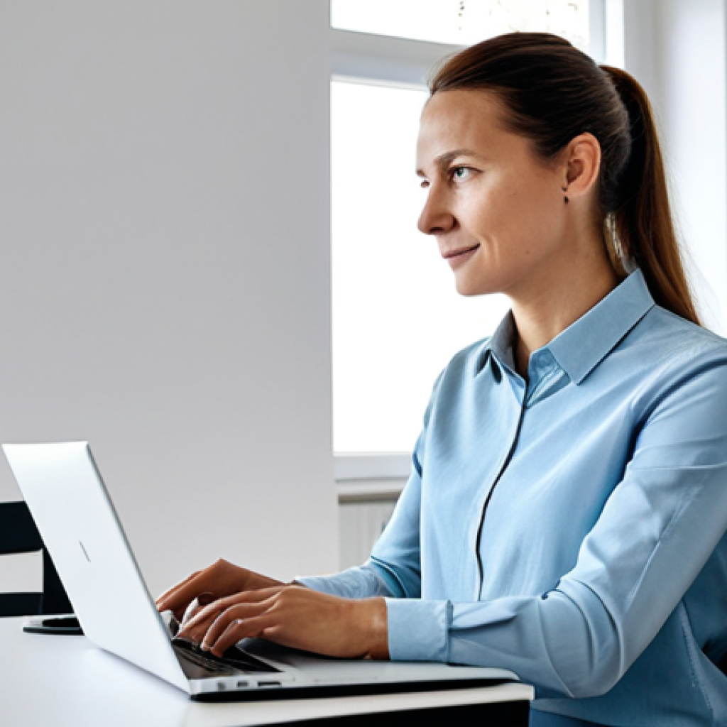 데이터 복구 및 삭제 보안 이슈 - **
"A professional woman in her 30s, wearing a smart casual outfit appropriate for an office enviro...