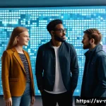 Home 22 모바일 앱 보안 감사 체크리스트 - **Prompt:** A group of diverse app developers, including men and women of various ages and ethniciti...