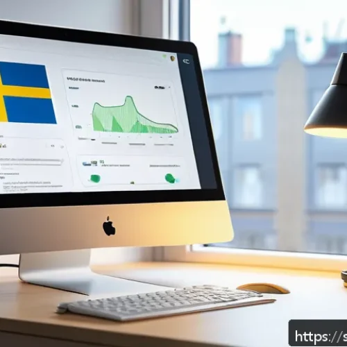 Home 33 DNS 하이재킹 공격 예방 - A detailed digital illustration of a modern Scandinavian home office setup with a focus on cybersecu...